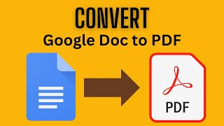 How to convert a Google Doc into PDF [IN 1 MINUTE]