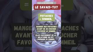 PISTACHES = SOMMEIL : le savais-tu? #nutrition #santé #naturopathie