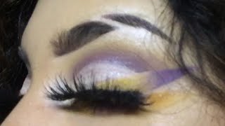 Purple & yellow eyeliner | Waxpen