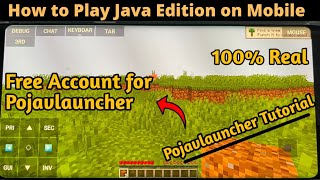 Minecraft Java Edition in Mobile on Android | Minecraft Java Accounts! (Free) | In Hindi