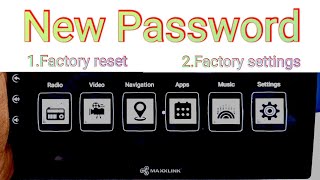 Factory reset & Factory settings Password of Maxxlink Android car stereo T5