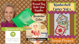 Kimberbell Cuties Vol 2 Table Toppers - November Cuties - Order Supplies - Group Project