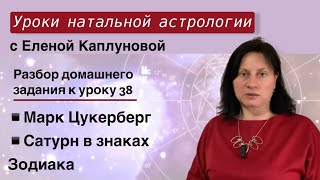 Марк Цукерберг (проверка д/з к уроку 38. Сатурн в знаках Зодиака)