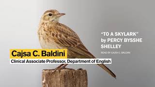 Percy B. Shelley's "To a Skylark" read by Cajsa Baldini