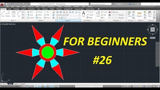 Autocad 2D Practice Drawing / Exercise 26/ Simple Tutorial