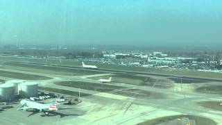 Landing From Control Tower At London Heathrow Airport (20/03/2015)