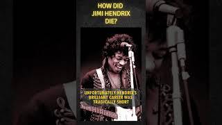 How did Jimi Hendrix die? #music #rock #rockstar #history #musichistory #celebrities #guitar