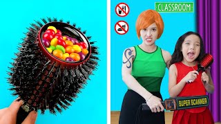 Rich vs Poor Parents Sneak Food into Class | Funny Tricks and Tips By T-FUN