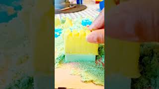 Amazing Relaxing Sound  Green kinetic sand #shorts