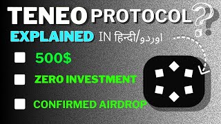 Teneo protocol Airdrop | No investment free crypto Depin Airdrop | Teneo Airdrop pa kam kasa kara