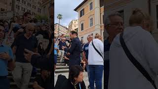 Mesmerizing  Spanish steps #shortvideo #italy #rome #touristspot