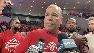 Kelvin Sampson talks beating Kansas, winning Big 12 Championship!