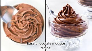 mouthmelting instant chocolate mousse at home within 10min!how to make creamy mousse in few minutes