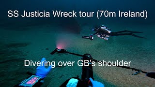 A lap of SS Justicia -  wreck dive with Kongo and Elvis