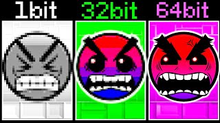 Custom Geometry Dash Faces but everytime more and more bits 3