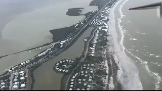 Miami airplane crew monitors disaster from the air on Florida's west coast