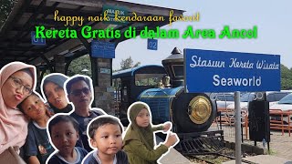 Naik Kereta Transportasi Gratis Keliling Ancol #kereta #gratis