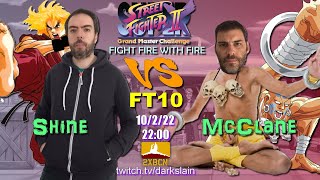 FT10 - Shine (Old Ken) vs McClane (Dhalsim) - SSF2X