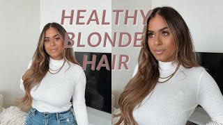 HOW TO KEEP BLONDE BALAYAGE HAIR HEALTHY