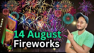 14 August Fireworks Celebration in Islamabad🎇❤️🔥 || Heavy Traffic jam || Arvlogs