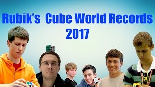 Rubik's Cube World Records [Early 2017]