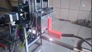 Próbne palenie kształtownika w przecinarce 4-osiowej // 4-axis cnc plasma cutting test