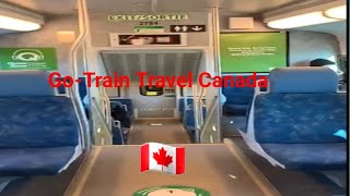 Go-Train Travel Canada 🇨🇦 #gotrain,#travel,#toronto,#canada,#viralshorts, #shortfeed,#viral,#ontario