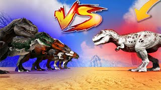 HOW MANY REXES DO YOU NEED TO BEAT AN ALPHA REX? | Ark Battles | Thyrulous