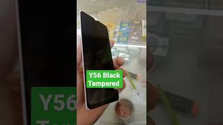 vivo y56 5g black tempered glass