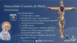 Entronización del Cristo Milagroso de la Sábana Santa de Fricydim