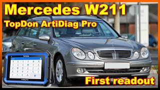 TopDon ArtiDiag Pro readout - Mercedes E320 CDI first read