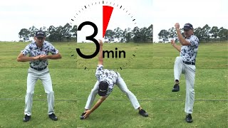 Best Warm Up For Golf - When You’re Late! (3 Minutes)