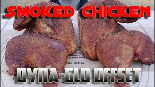 Smoked Chicken Halves, Dyna-Glo Offset Smoker