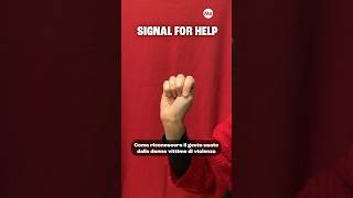 Come riconoscere il gesto usato dalle donne vittime di violenza #signalforhelp