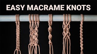 5 Basic Macrame Knots for Beginners (Used in Almost Any Project)