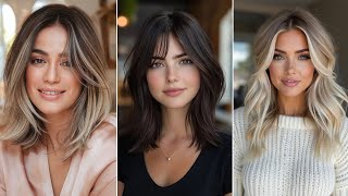 2024 Fashion Hair Colour Trends For Women Stacked Inverted Bob Haircut Ideas Fall Balayage Brunette