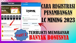 Cara Registrasi Di Aplikasi LC Mining - APK Terbukti Membayar