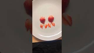 strawberry carving #shortsfeed #shortsvideo #strawberry