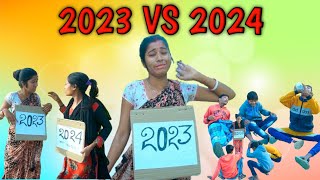 Happy New Year 2023 vs 2024 Comedy Video  #JoJo_Fun_tv