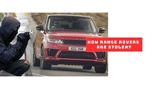 How range rovers are stolen?  #ghostimmobiliser #TRACKER #car