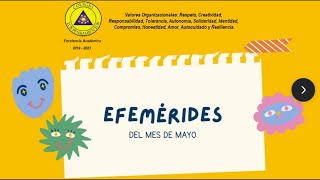 Efemérides mes de mayo 2022