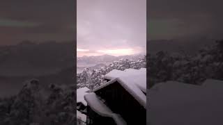 Shimla Evening View just from Balcony| Everything is White | Amazing