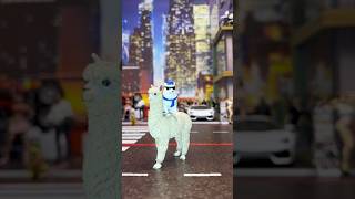 🦙White Dog Wearing Glasses With Alpaca Camel #shorts #trending #model