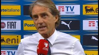 Svizzera-Italia 0-0.Intervista a Mancini nel post partita.