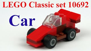 LEGO Classic set 10692 - Car - How to build with lego blocks (TUTORIAL)