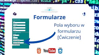 Jak zrobić pola wyboru w formularzu? | #67. Formularz internetowy – ĆWICZENIE KROK PO KROKU cz.2