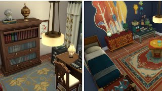 Sims 4 Decorating a Writer's Office & a Kid's Room -- Speed Build