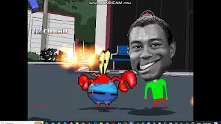 MUGEN: Mr. Krabs (Me) & Omega Tiger Woods 2013 vs Homer & Peter