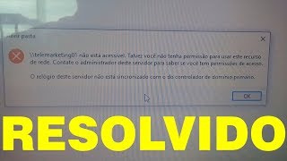 Relogio do Servidor não está sincronizado com o controlador de dominio primario (RESOLVIDO)