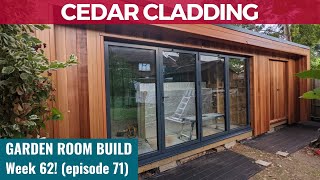 Garden Room Build - Week 62: Ep 71: Cedar cladding